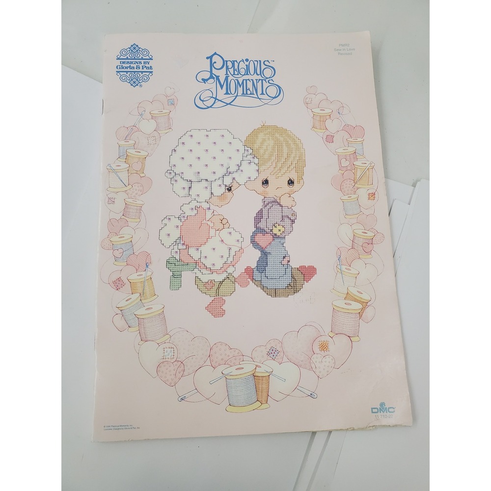 Precious Moments Sew In Love Cross Stitch Pattern Book PMR2 Gloria & Pat 1996